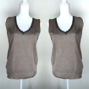 Silk brown GF Ferré top size M